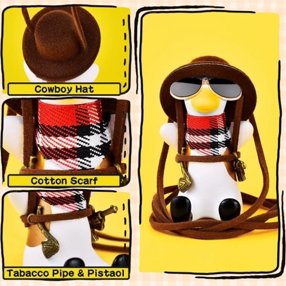 Cute Duck Car Hanging Ornament, Cute Car Mirror Hanging Accessories, Swing Duck - Picture 6 of 6